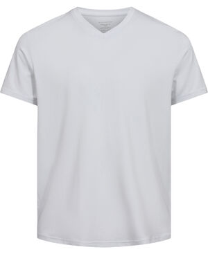 PE BAMBOO/COTTON V-NECK TEE WHITE S