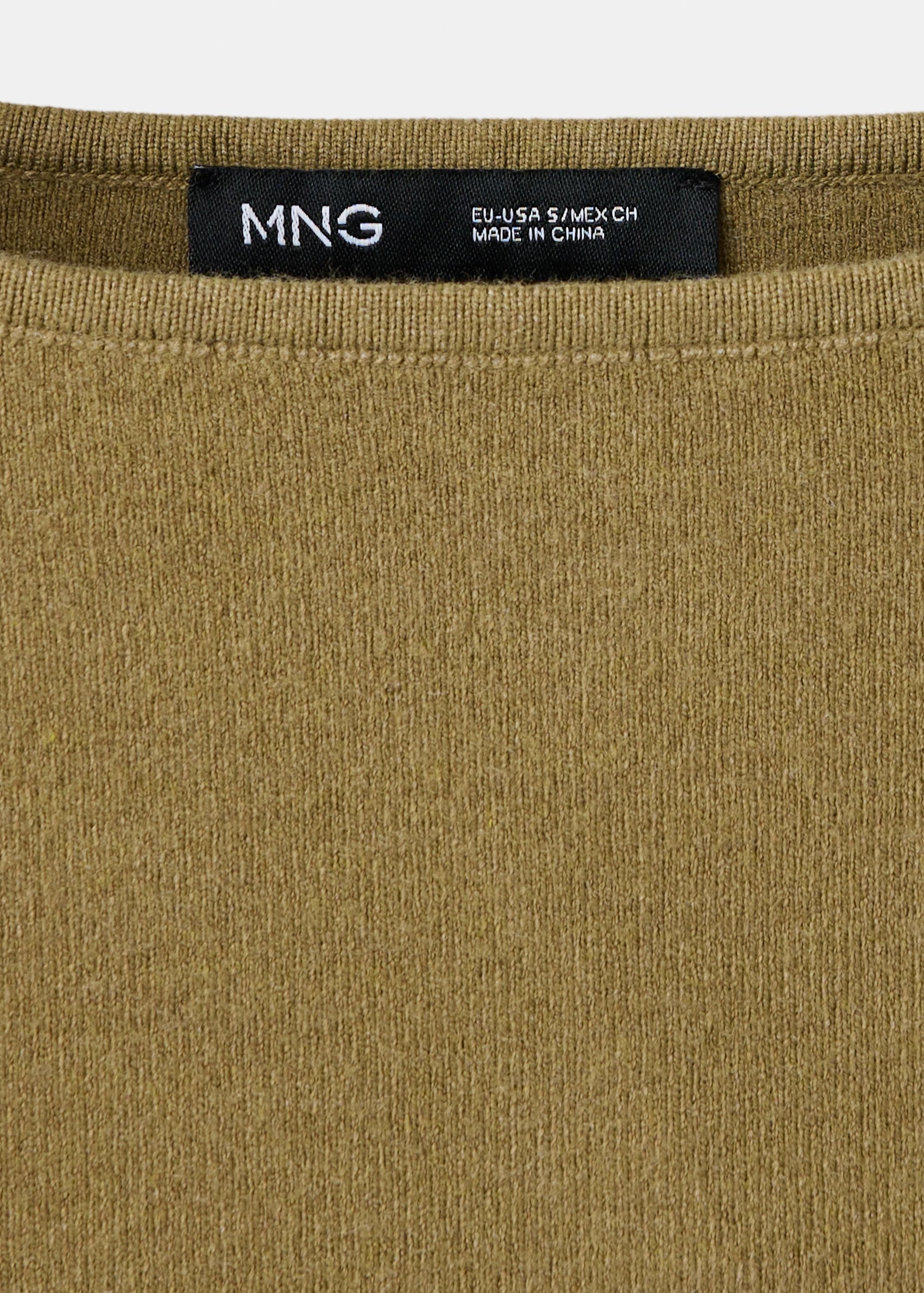 Fine-knit boat-neck sweater