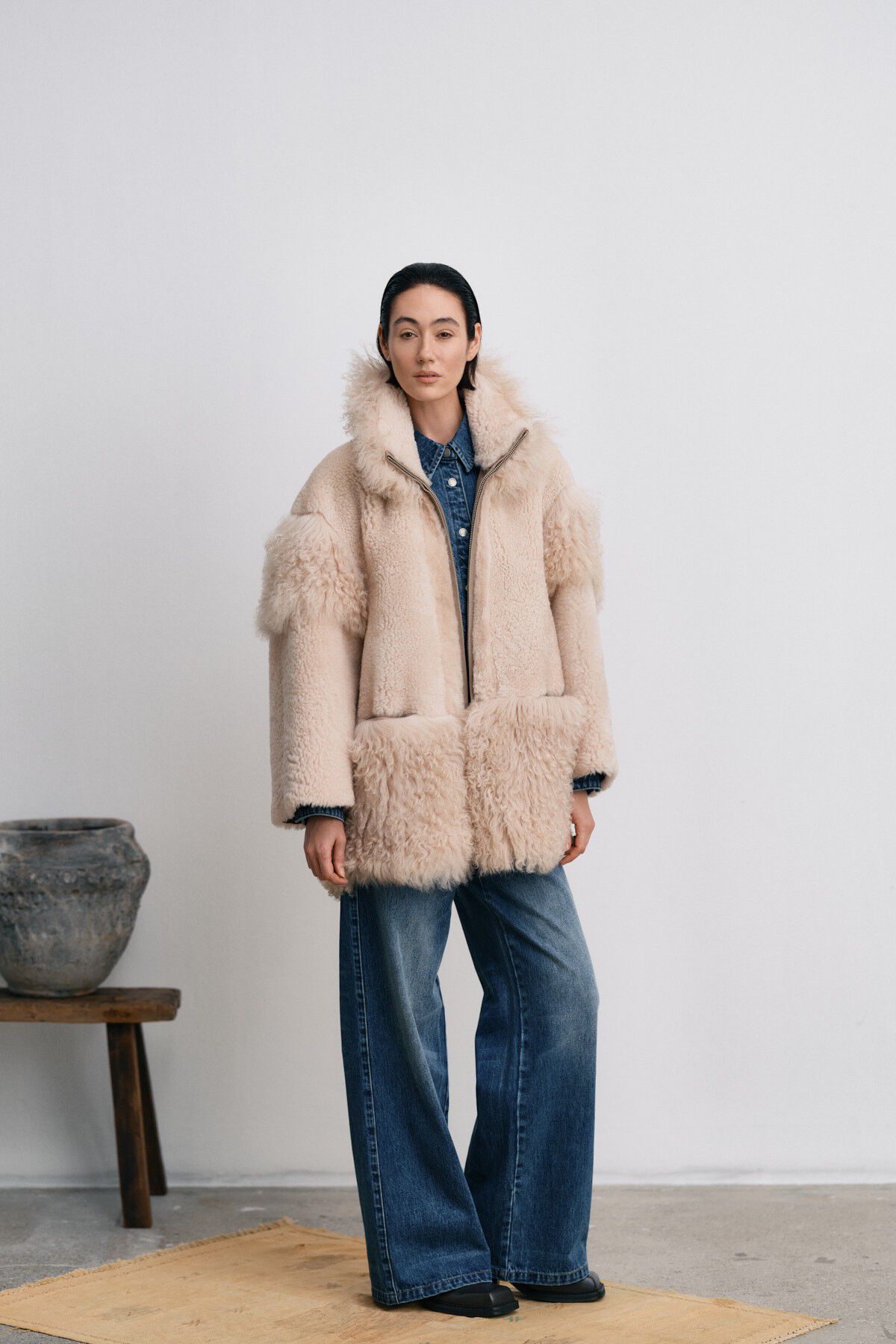 Duo shearling jacket - Stacia