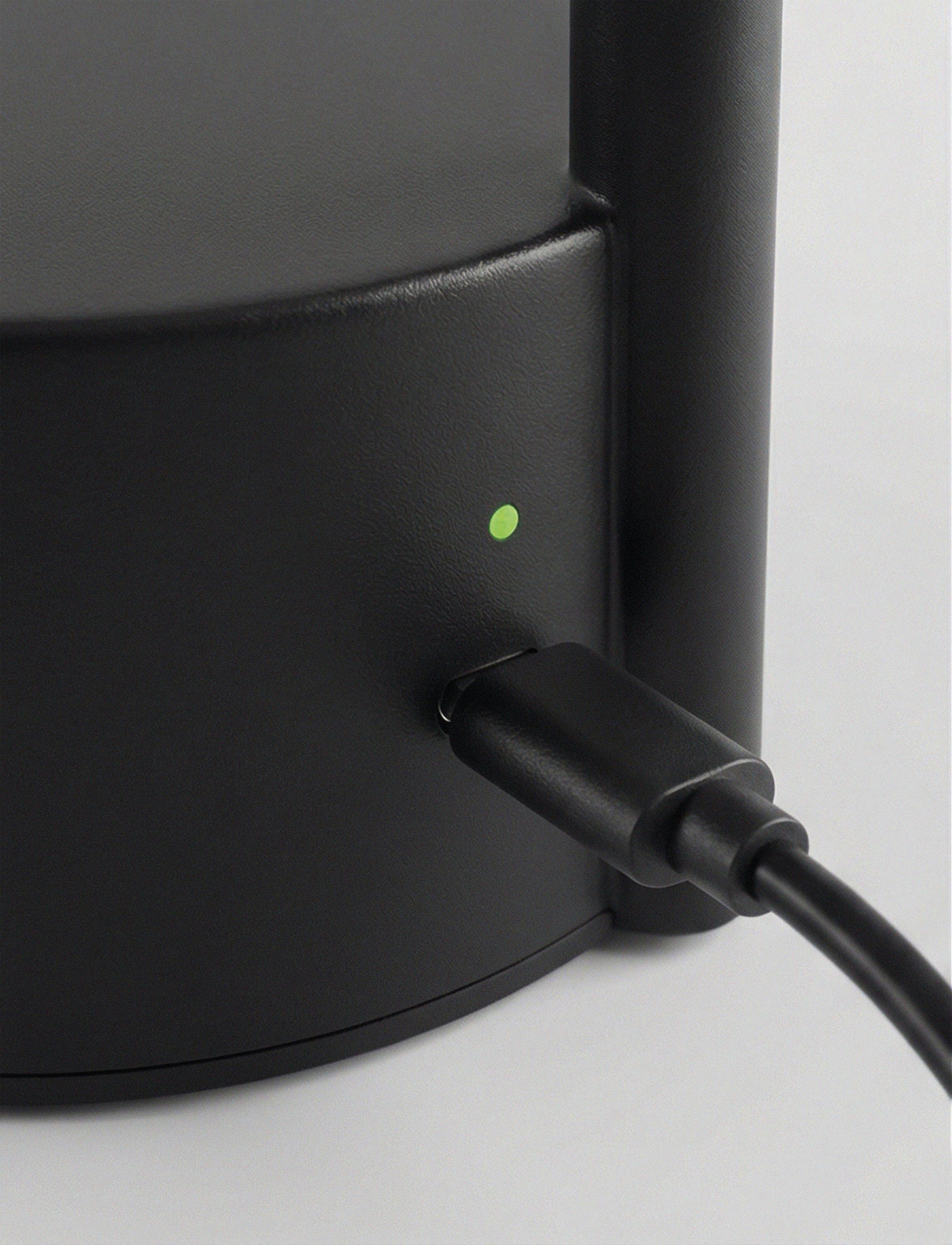 Vinkel LED lampe, portable black