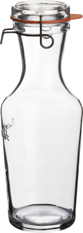 Lock-eat karaffel med patentlåg 1 L.