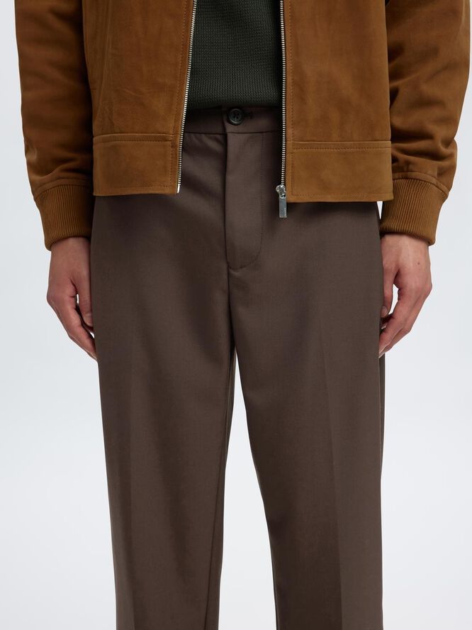 SLHREGULAR MIKE WOOL BLEND PLEAT PA
