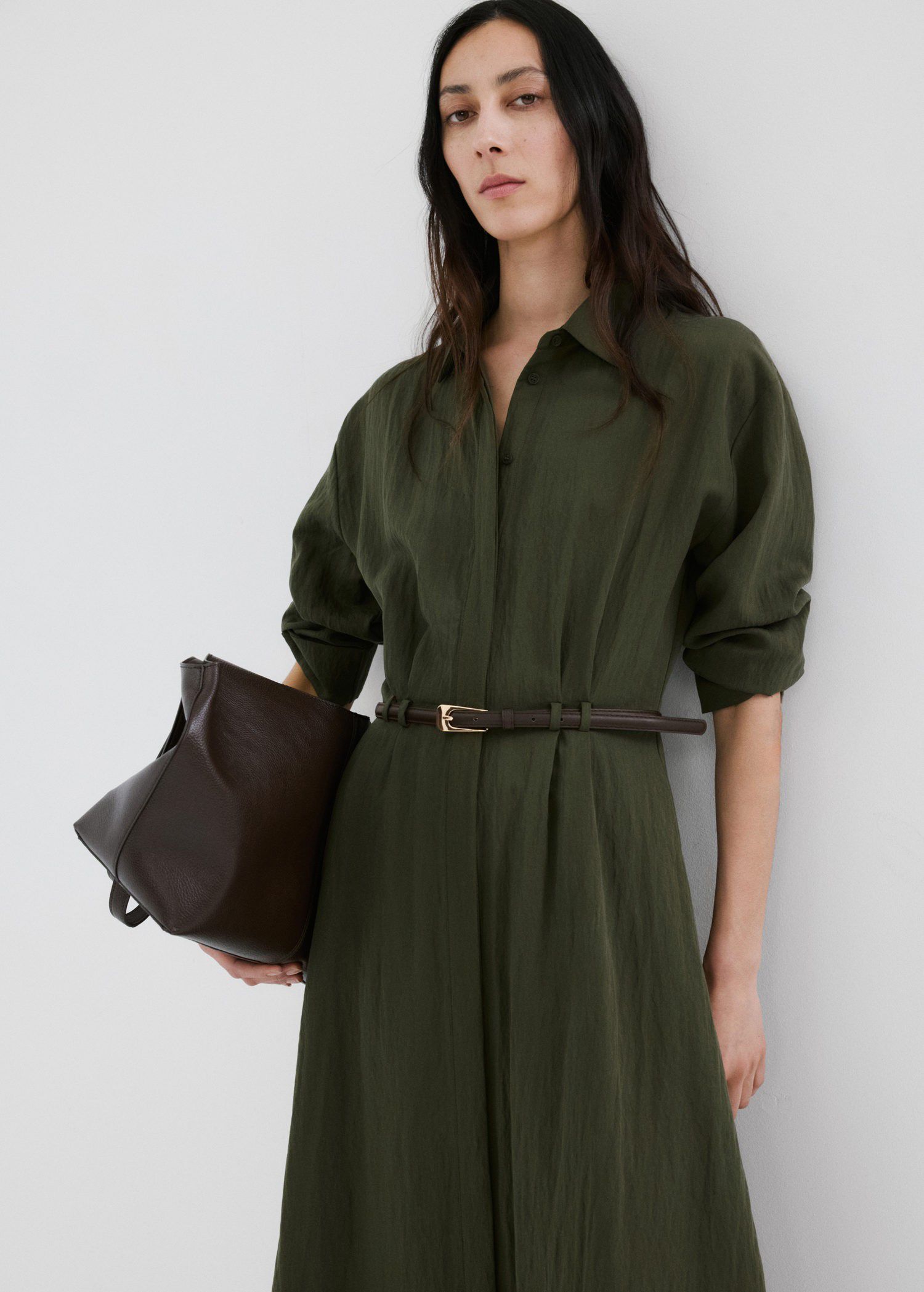 Lyocell shirt dress
