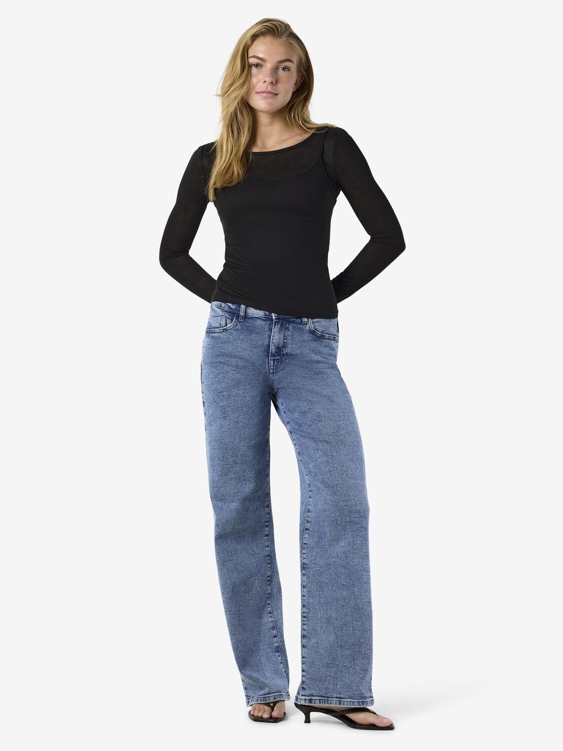 NMNUSA L/S DOUBLELAYER TOP