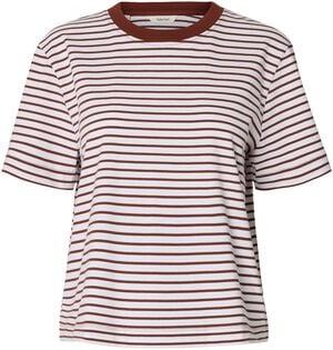 SLFESSENTIAL SS STRIPED BOXY TEE NO