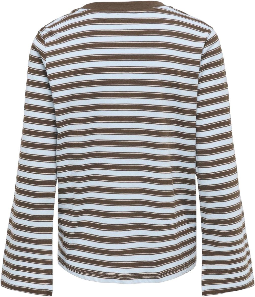 ONLLUNA HAPPY L/S O-NECK STRIPE TEE