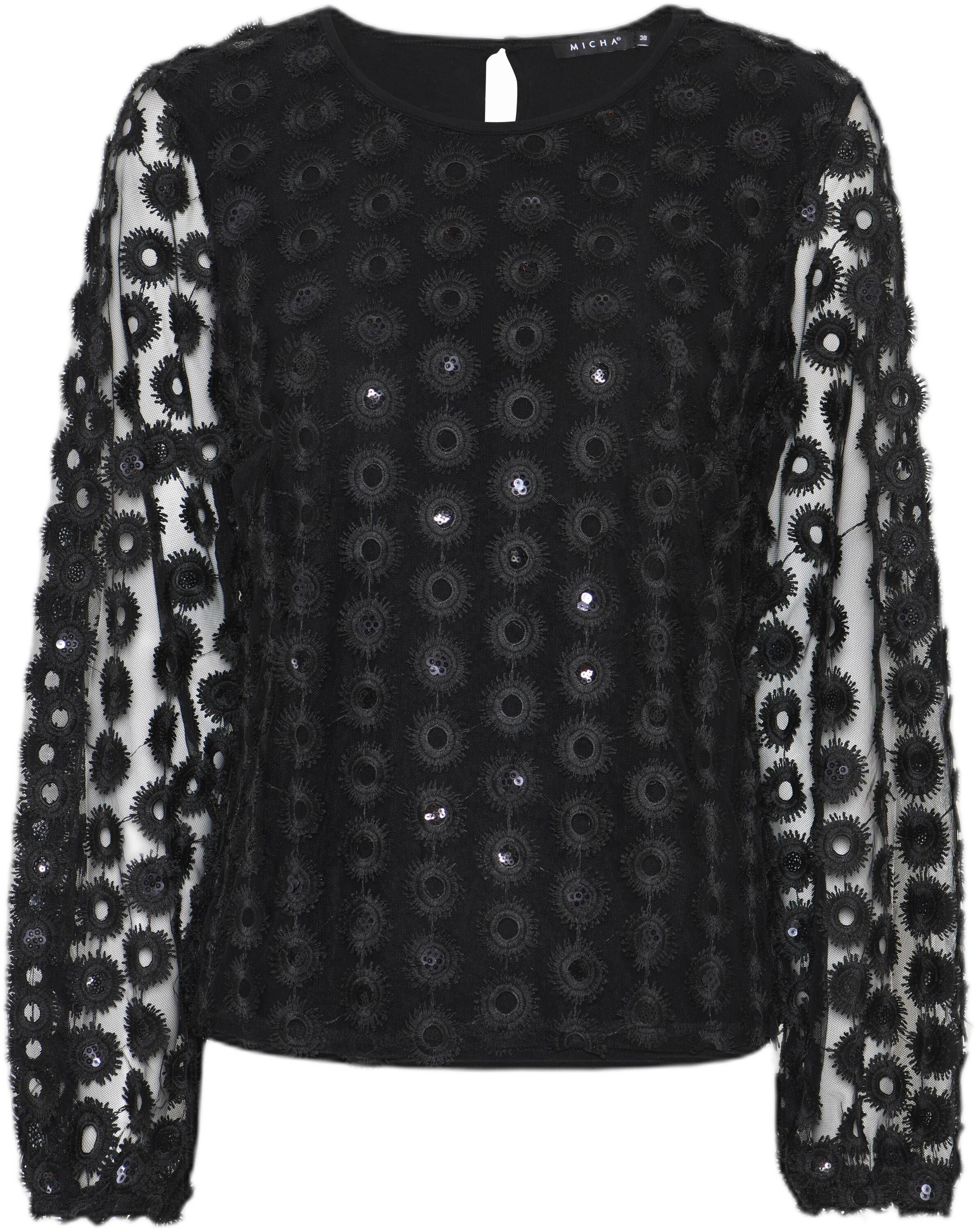 Blouse_ Knit and Circle Lace