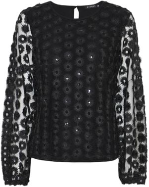 Blouse_ Knit and Circle Lace