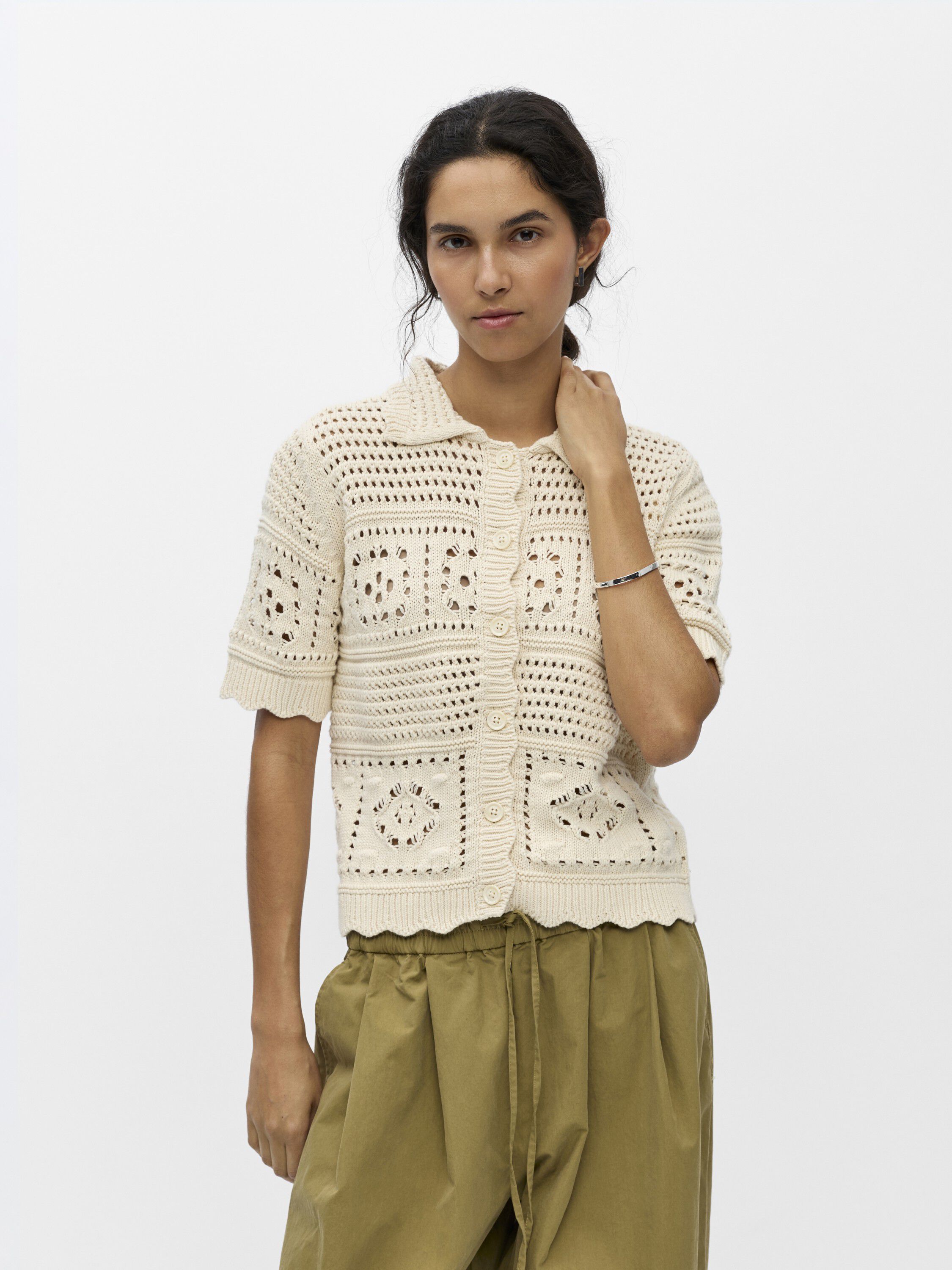 OBJBINDI S/S RE SHORT CARDIGAN 145