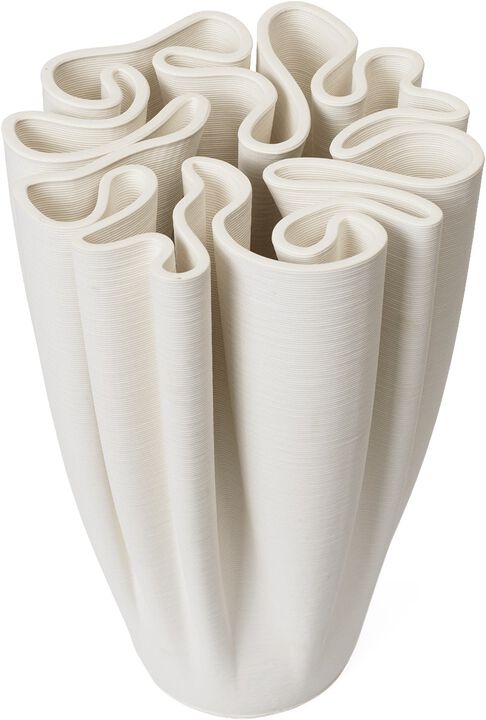 Dedali Vase - H25 - Off-white