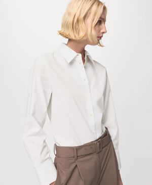 Cotton and lyocell blend straight s