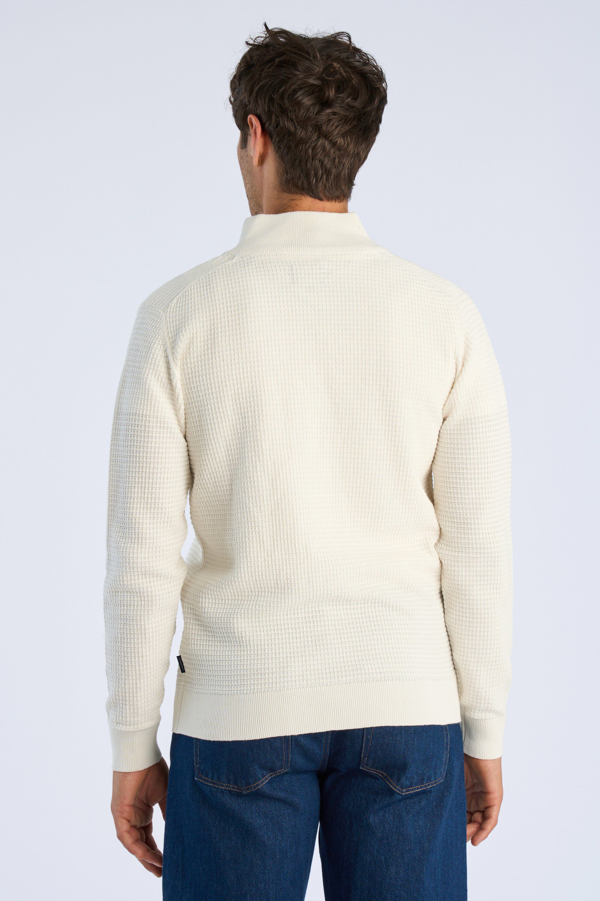 Knitted zip cardigan