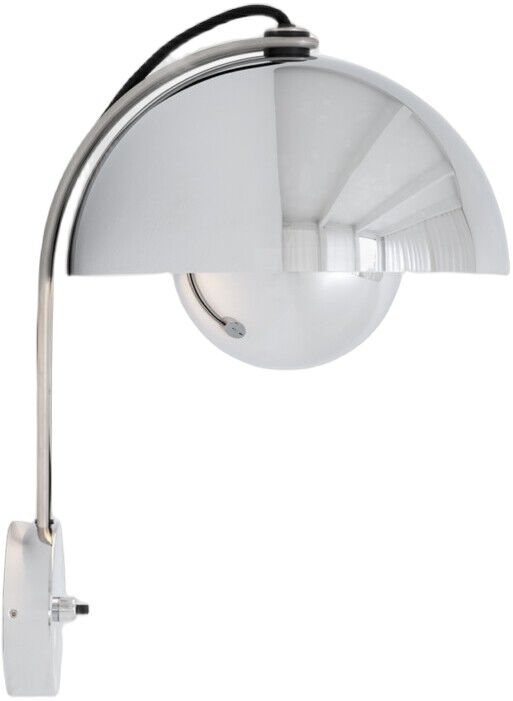 Flowerpot Wall Lamp VP8, Chrome-Plated