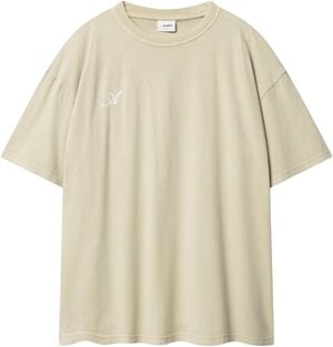 Sans Serif Boxy Tee Taupe