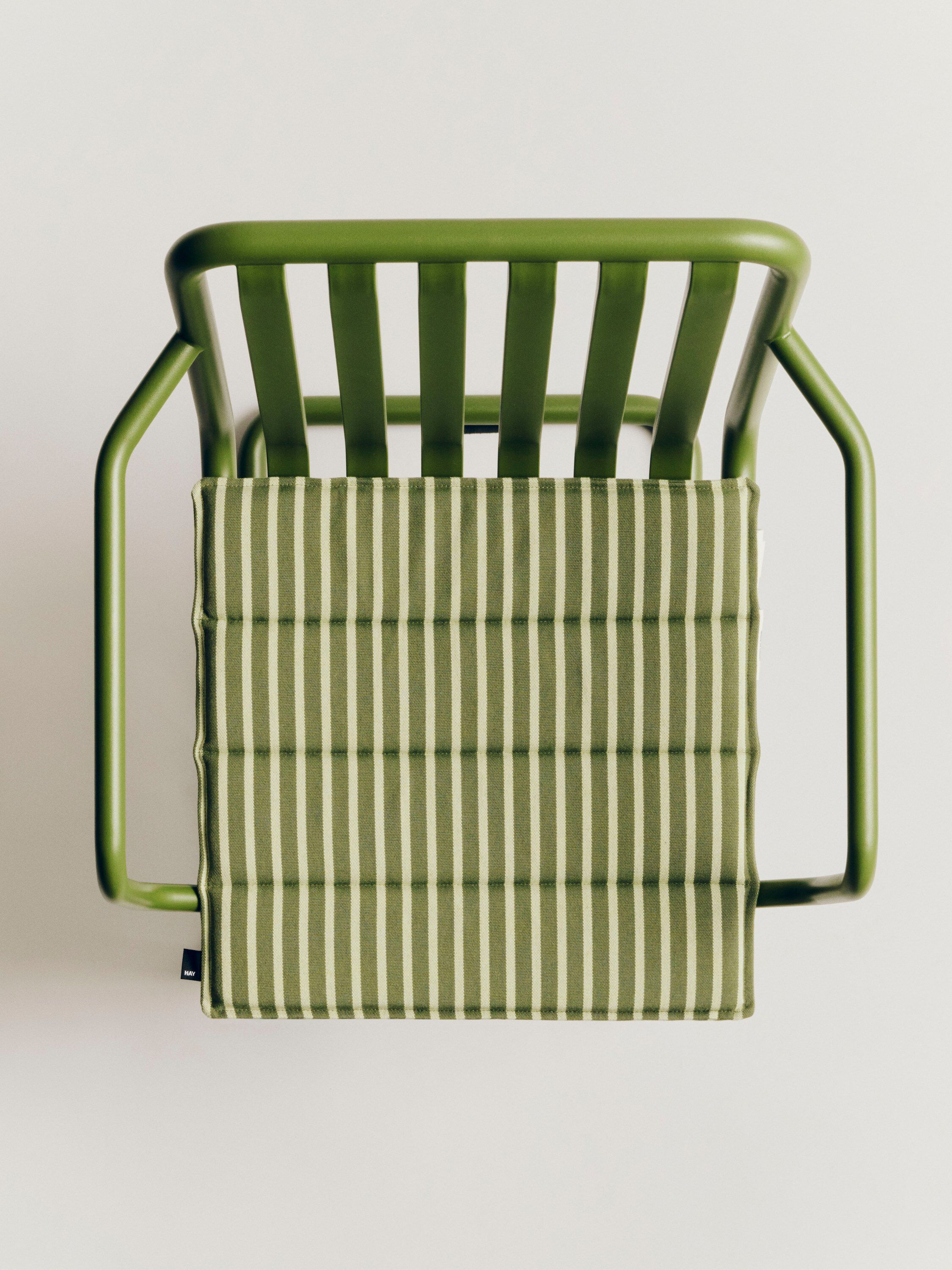 Terrazza Seat Cushion-40 x 40-Olive bold stripe