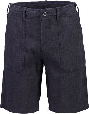Linen blend herringbone shorts