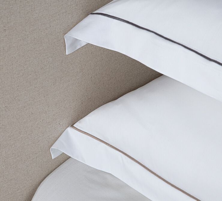 Egyptisk sengesæt 140x200 White/Beige