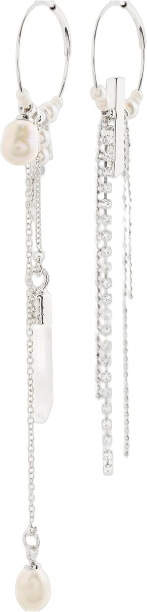 STARLIGHT hoops silver-plated