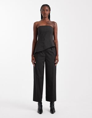 TSTASCHA PLEATED WIDE LEG TROUSERS