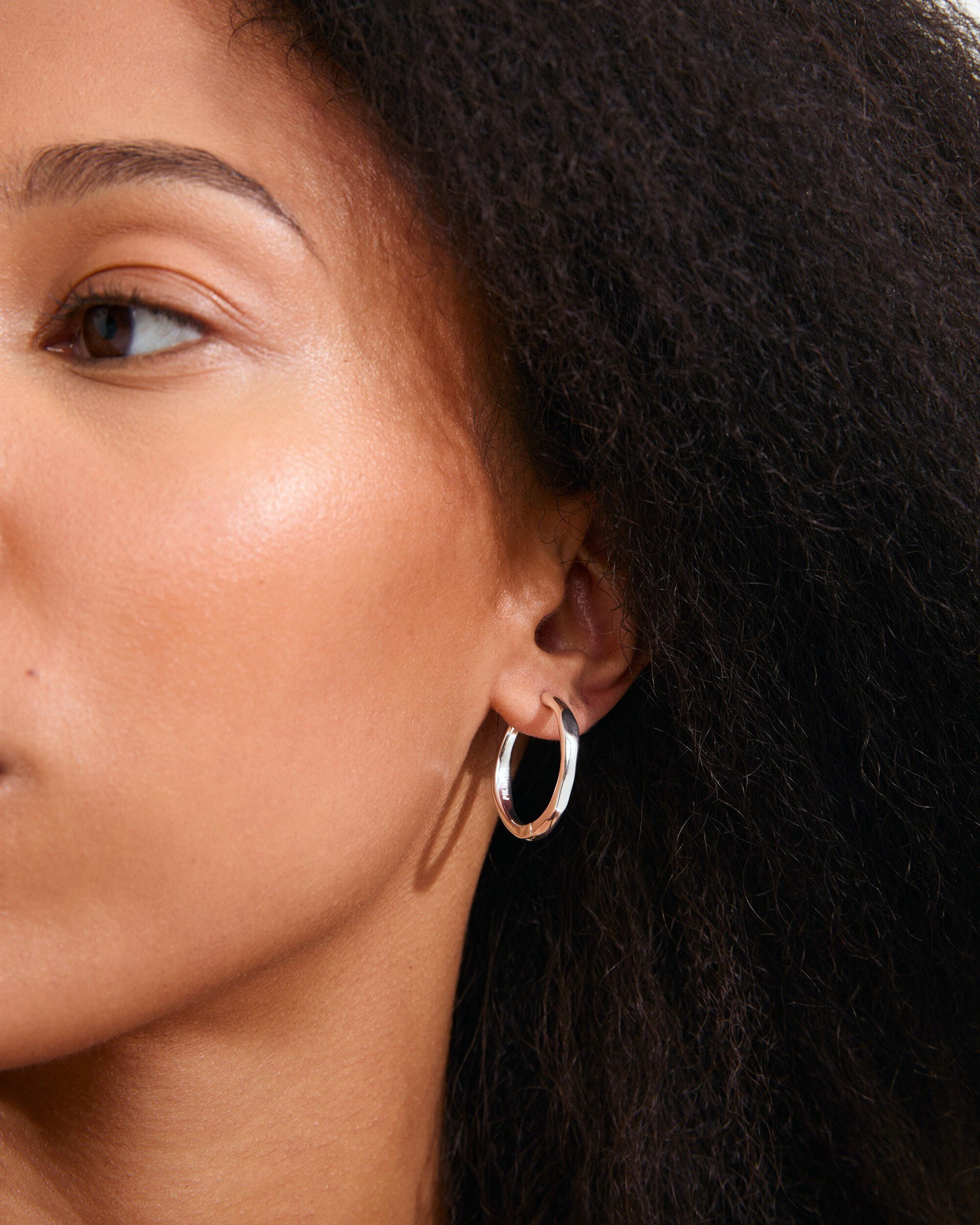 INNER hoop earrings silver-plated