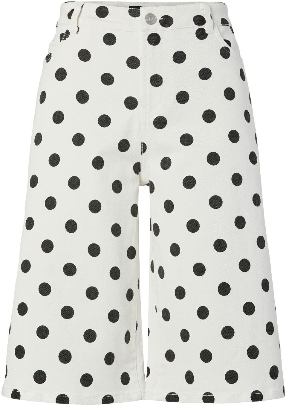 PCSALUME MW WIDE DENIM SHORTS