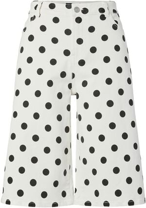 PCSALUME MW WIDE DENIM SHORTS