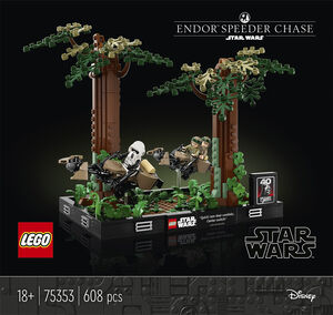 Diorama m/ Speederjagt på Endor 75353