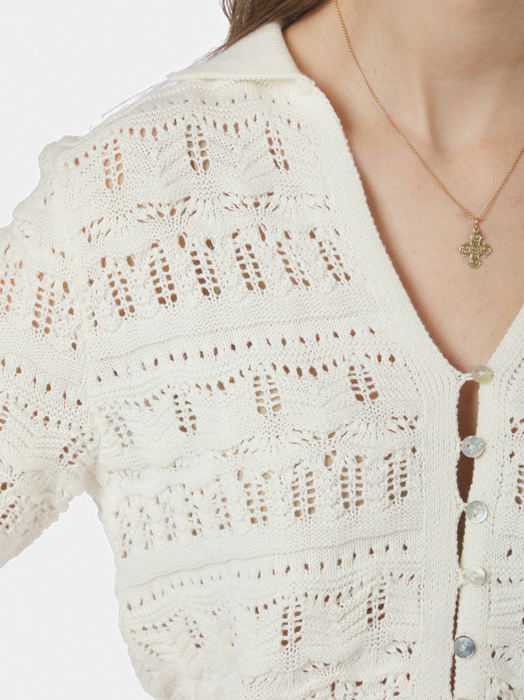 Marisini Stitch Polo Knit Top