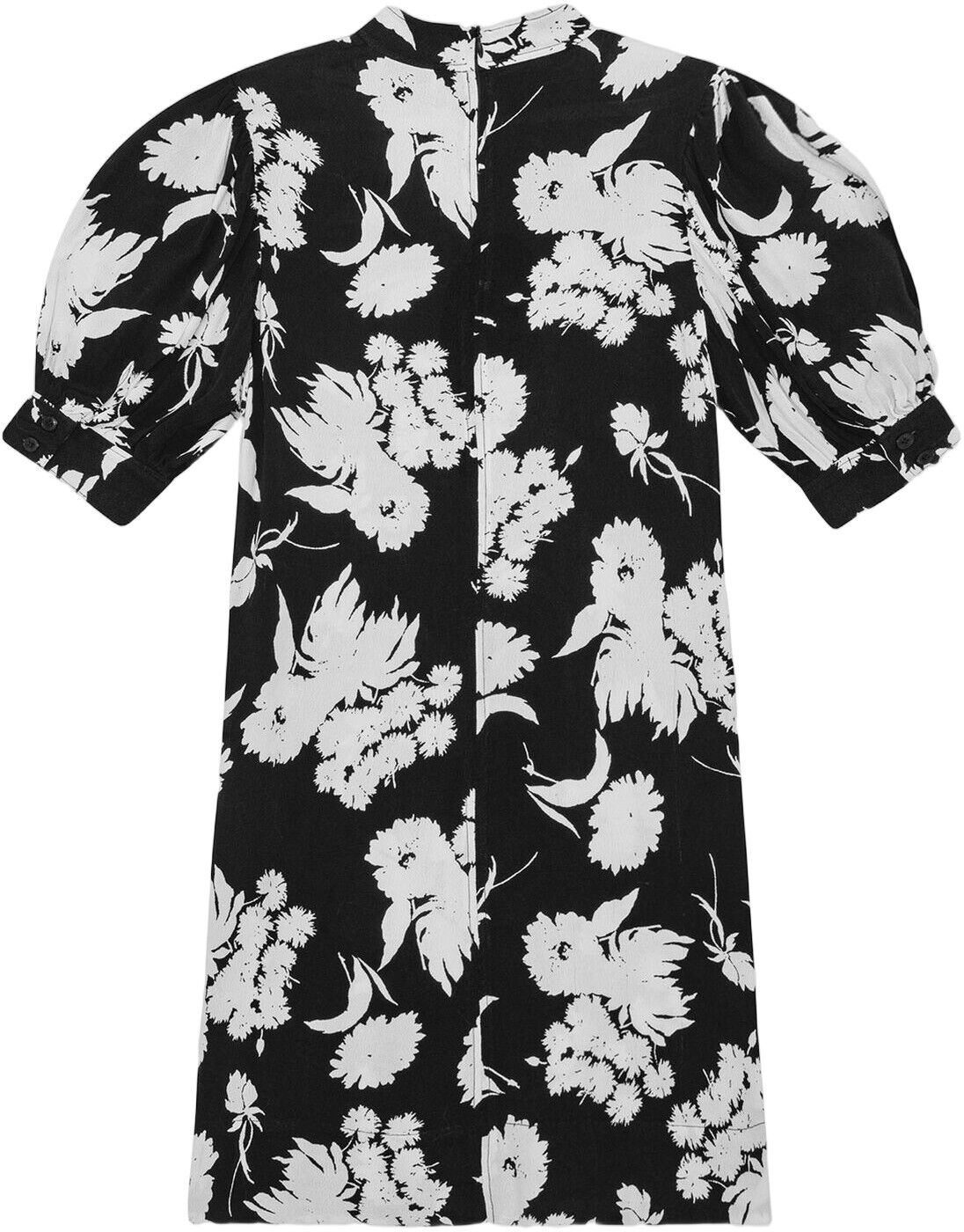 Printed Crepe Mini Dress