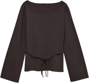AWHANNA LS BOATNECK KNIT TOP