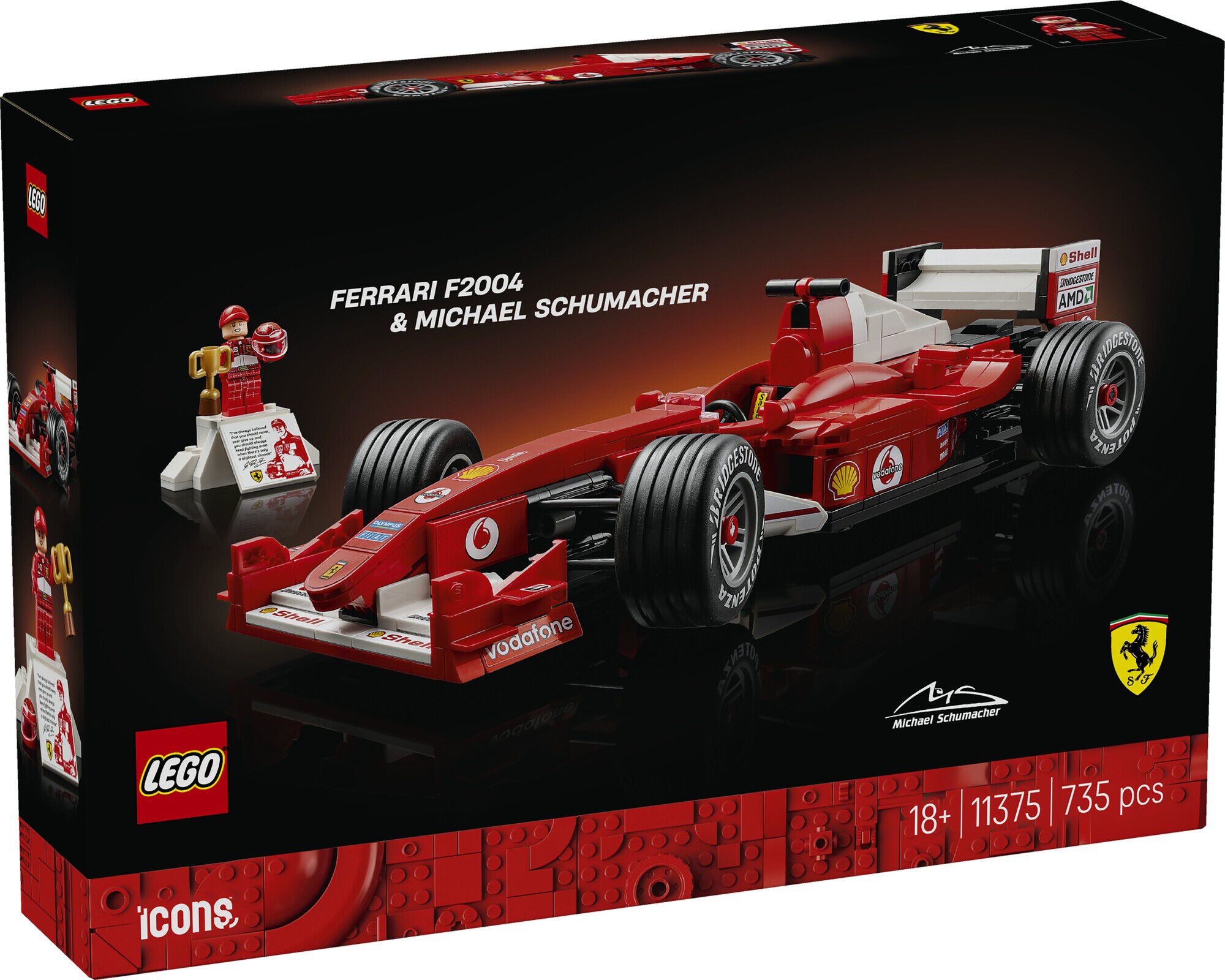 Ferrari F2004 og Michael Schumacher 11375