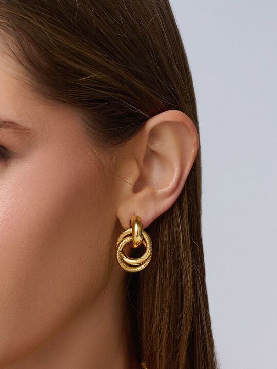 Women's Double Hoop Earrings