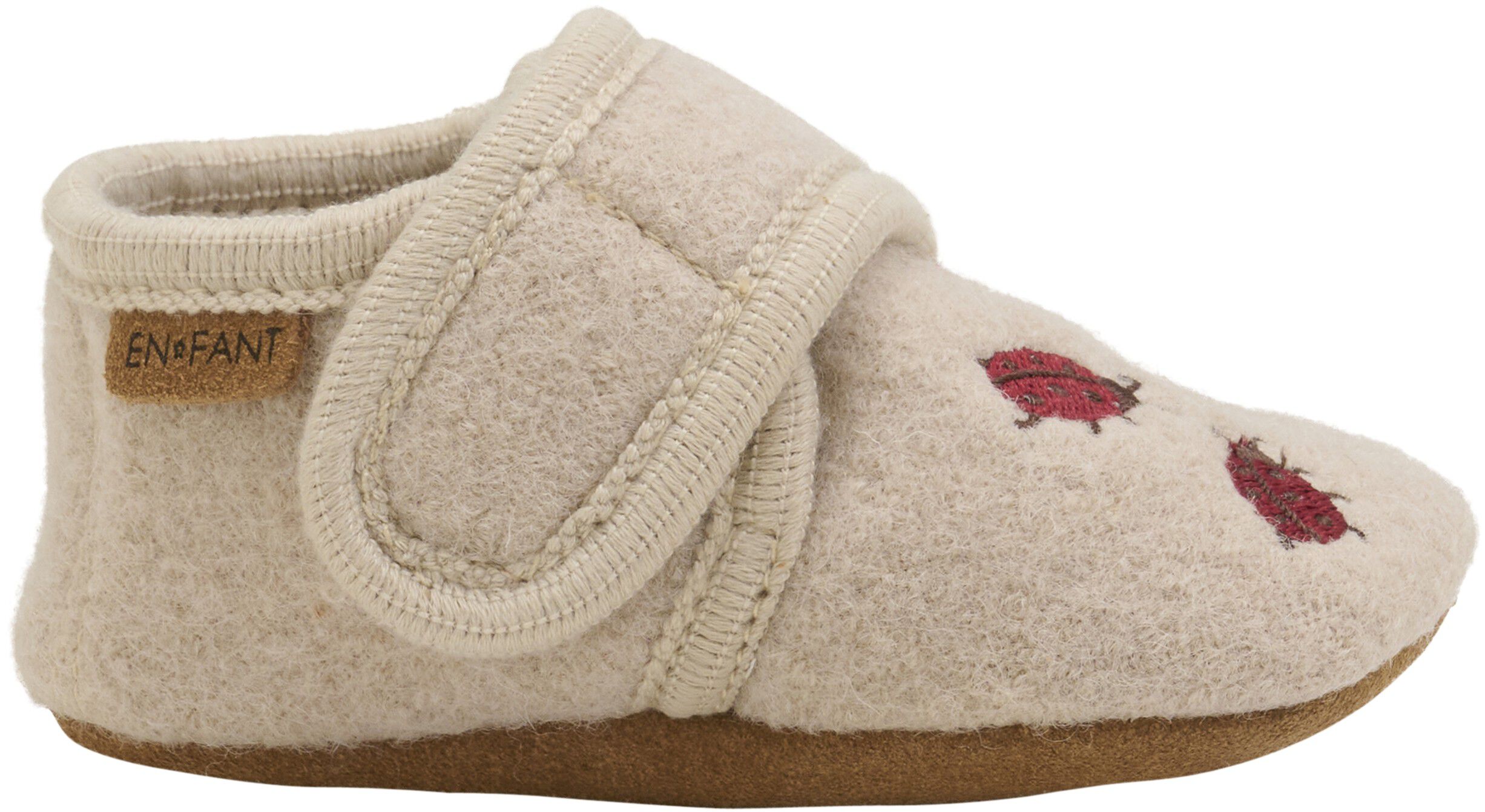 Wool Slippers w. Embroidery