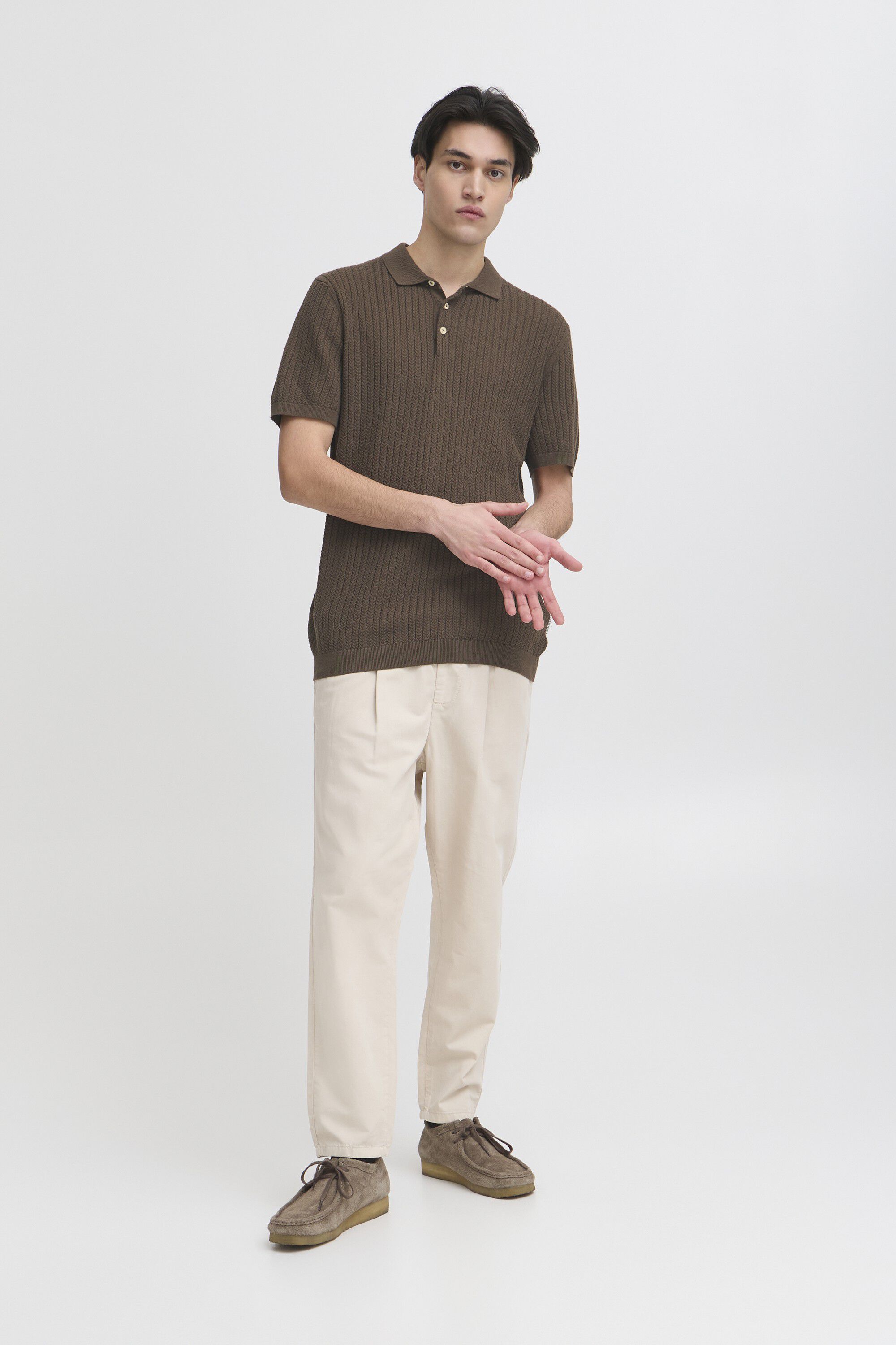 CFKARL structured knit polo
