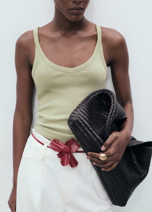 Cotton top with straps