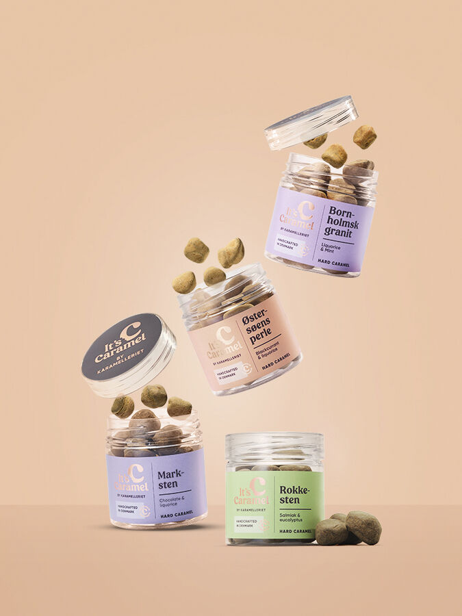 Bornholmsk Granit, 90g d&aring;se (Lakrids-Mint)