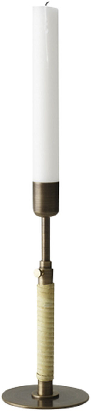 Duca Candleholder, Bronzed Brass
