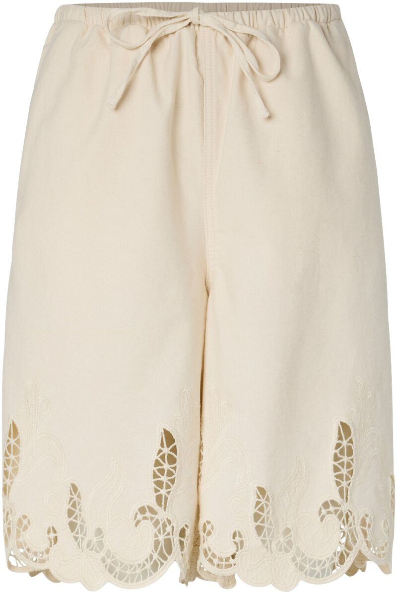 Pcpiper Hw Crochet Denim Shorts