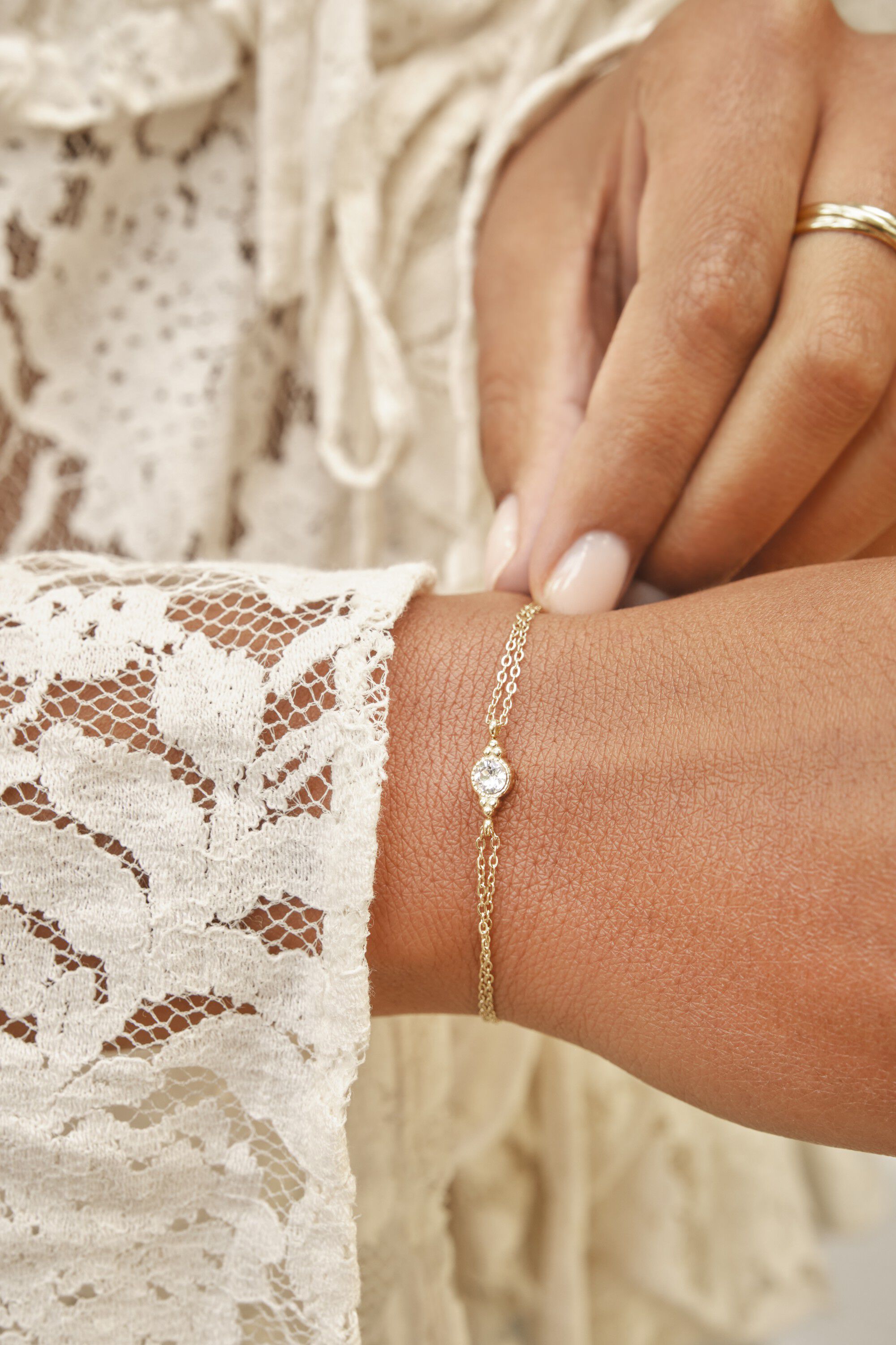 Bracelet gifting chain strass