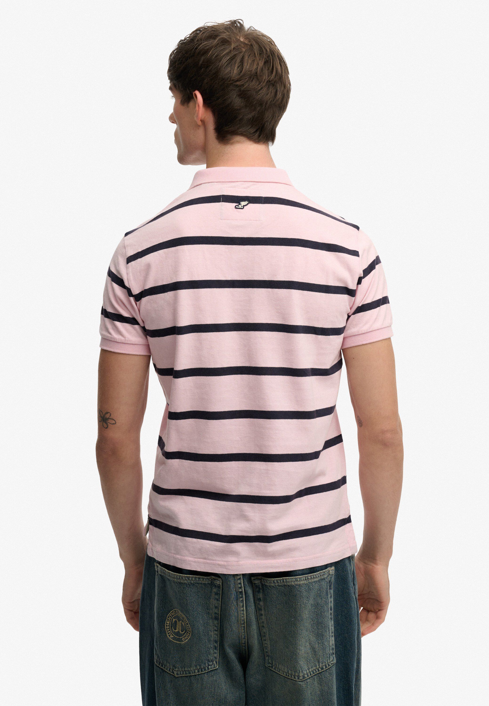 VINTAGE STRIPE JERSEY POLO