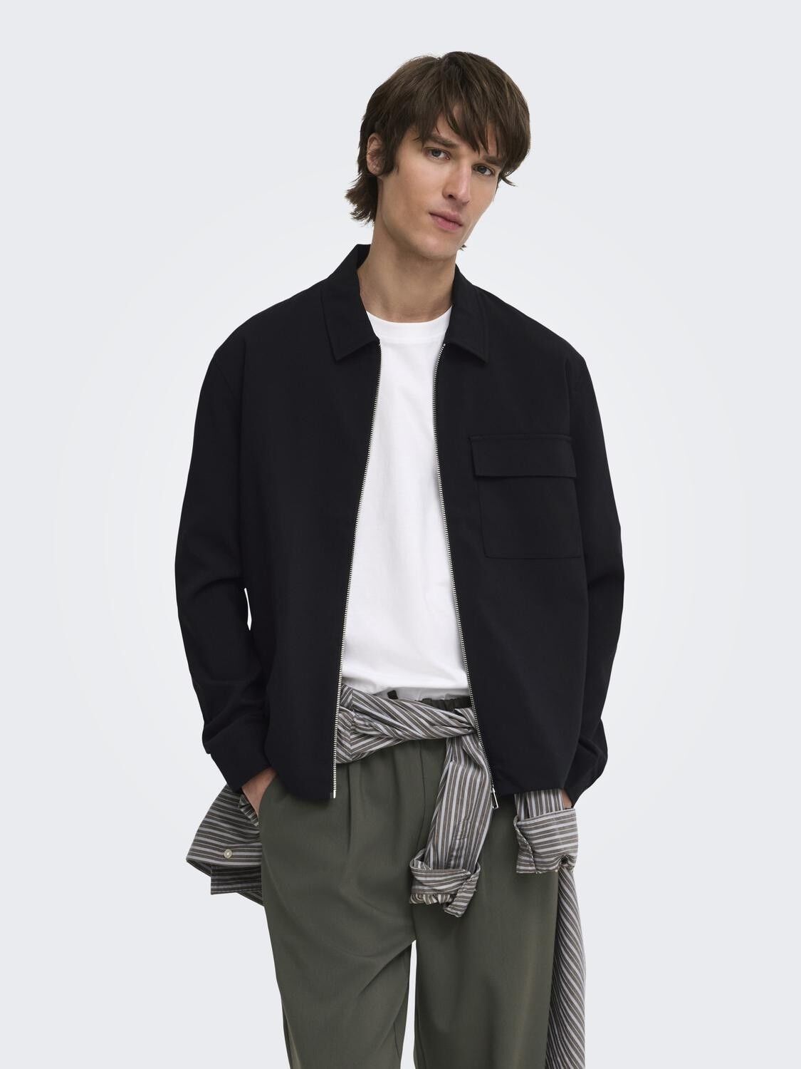 ONSWILL REG 0292 ZIP OVERSHIRT FRML