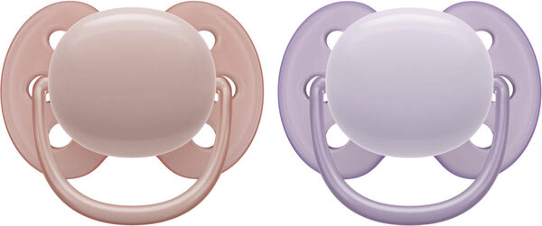 Philips Avent ultra soft sut - Pakke med 2 - 0-6m girl