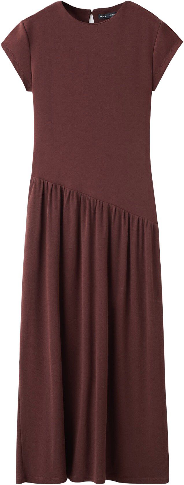 Asymmetrical midi-dress