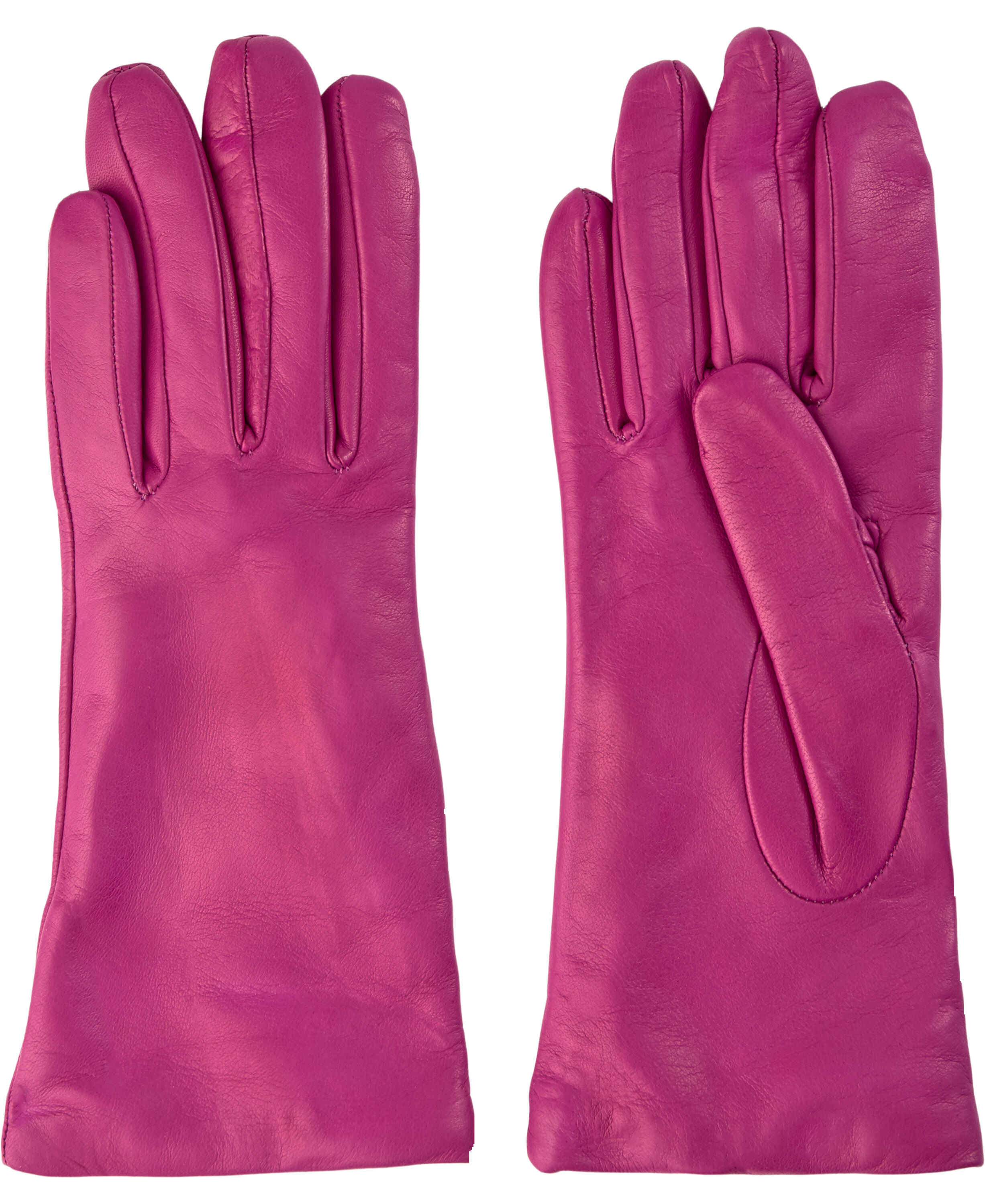 L&aelig;derhandsker med uld