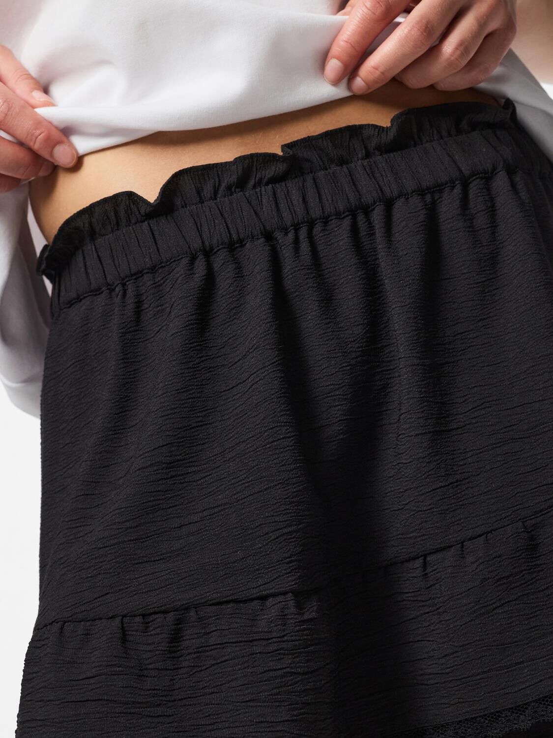 PCALBA MW SHORT SKIRT WVN NOOS BC