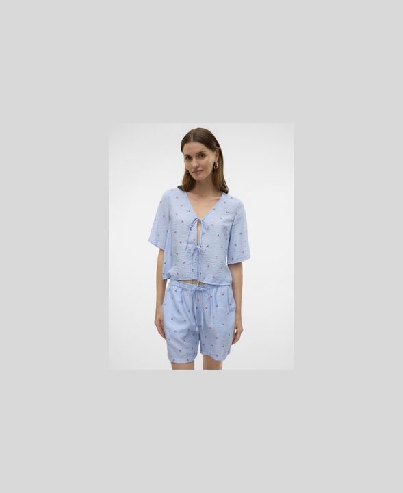 VMODETTE 2/4 TIE TOP WVN GA