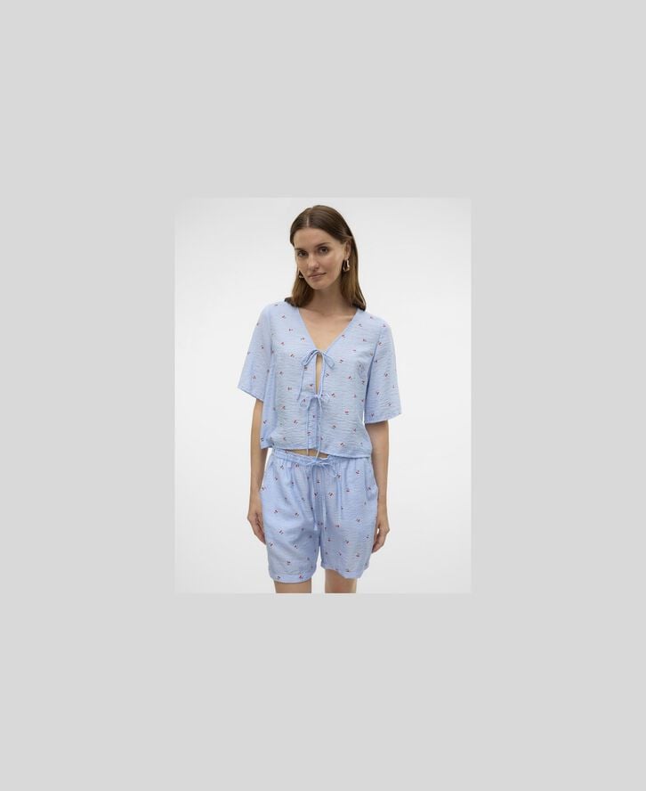 VMODETTE 2/4 TIE TOP WVN GA