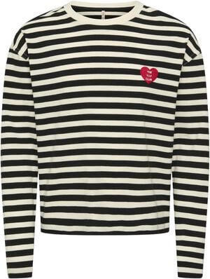 KOGLIVINA L/S O-NECK STRIPE TOP JRS