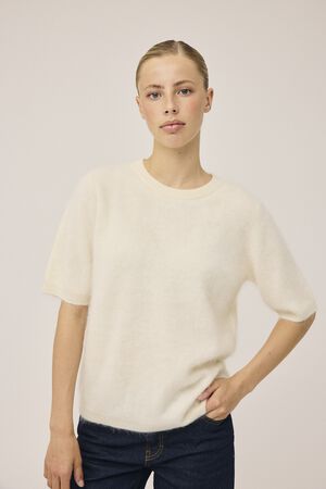 Geneve 1 Kortærmede strikbluse - 100% Cashmere