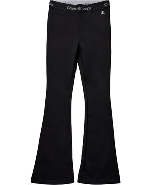 Flare trousers with logo